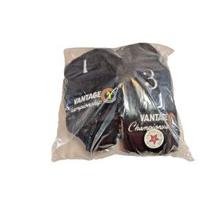 3 Vtg New Vantage Championship Golf Club Head Covers 1, 3, X Made in USA Black